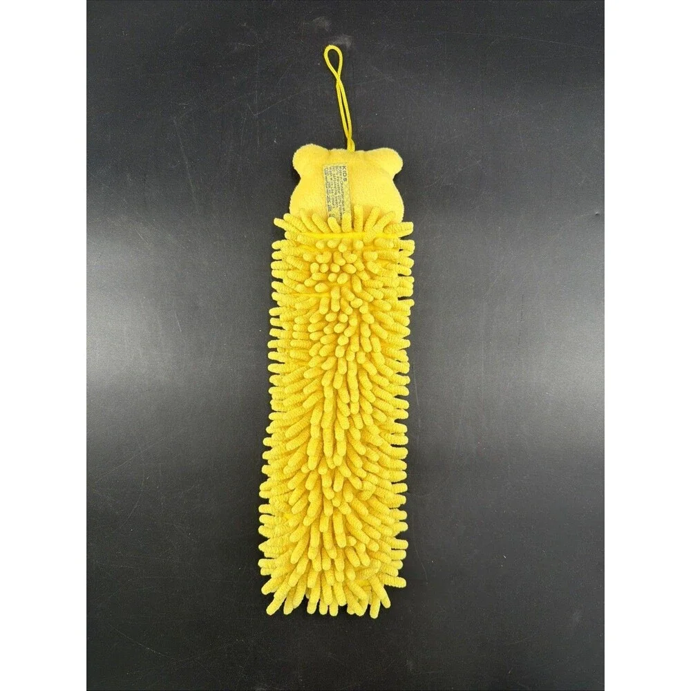 Norwex Kids Pet to Dry Hand Towel/Chenille Microfiber Yellow Tiger